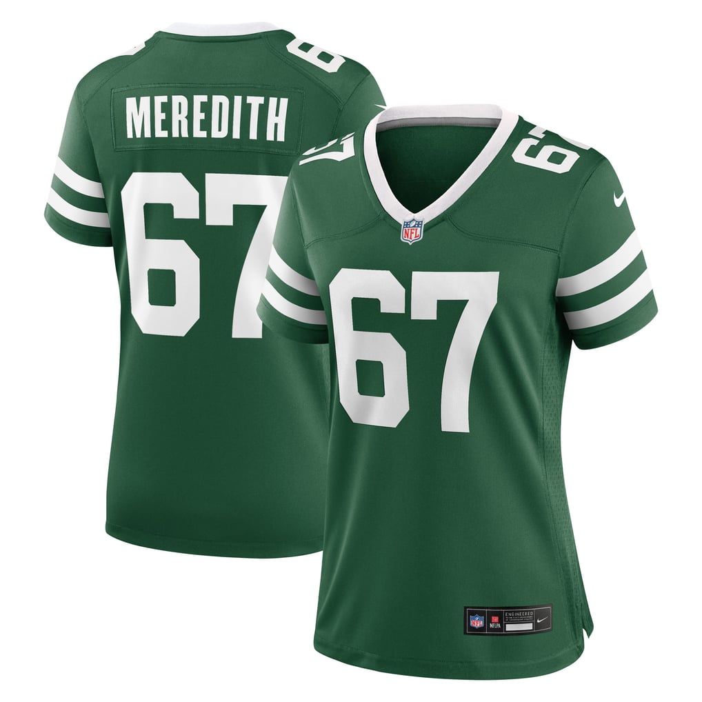 Women's New York Jets Jordan Meredith Legacy Green Team Game Jersey