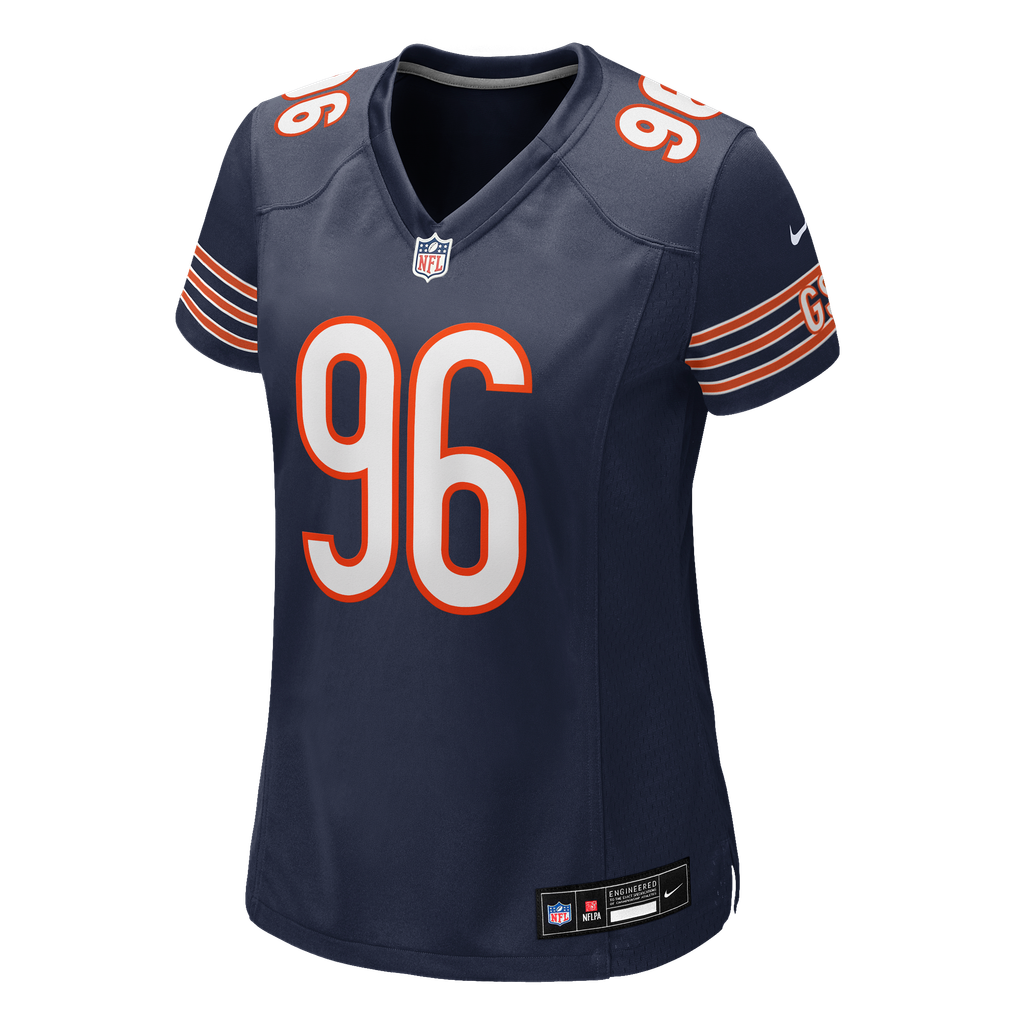 Women's Chicago Bears Jordan van den Berg Navy Team Game Jersey