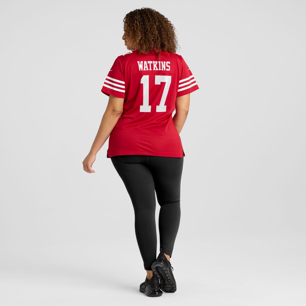 Women's San Francisco 49ers Jordan Watkins Scarlet Team Game Jersey