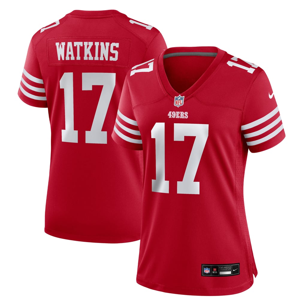 Women's San Francisco 49ers Jordan Watkins Scarlet Team Game Jersey