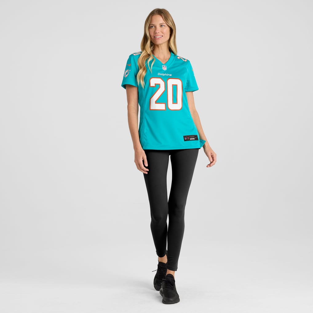 Women's Miami Dolphins Jordyn Brooks Aqua Game Jersey
