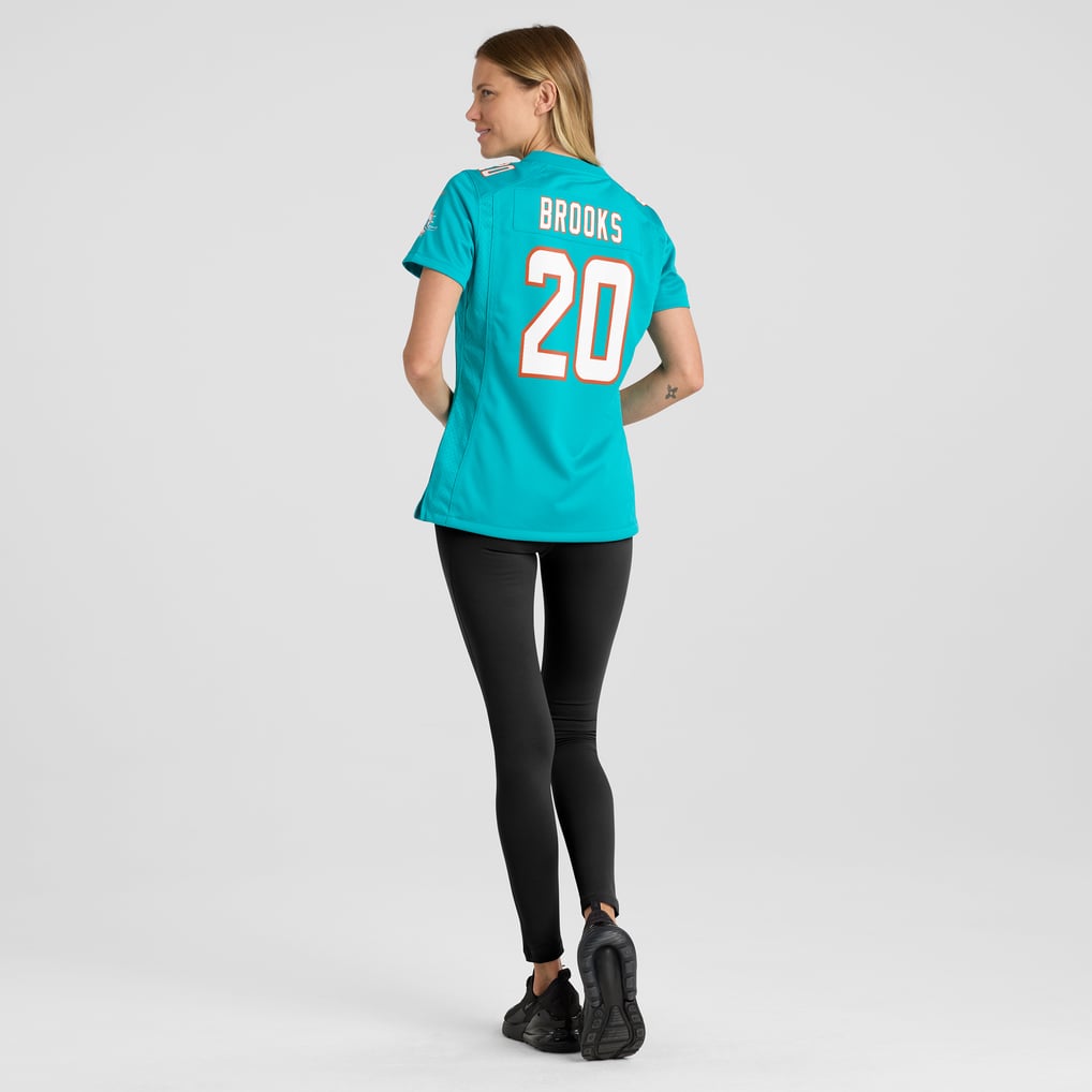 Women's Miami Dolphins Jordyn Brooks Aqua Game Jersey