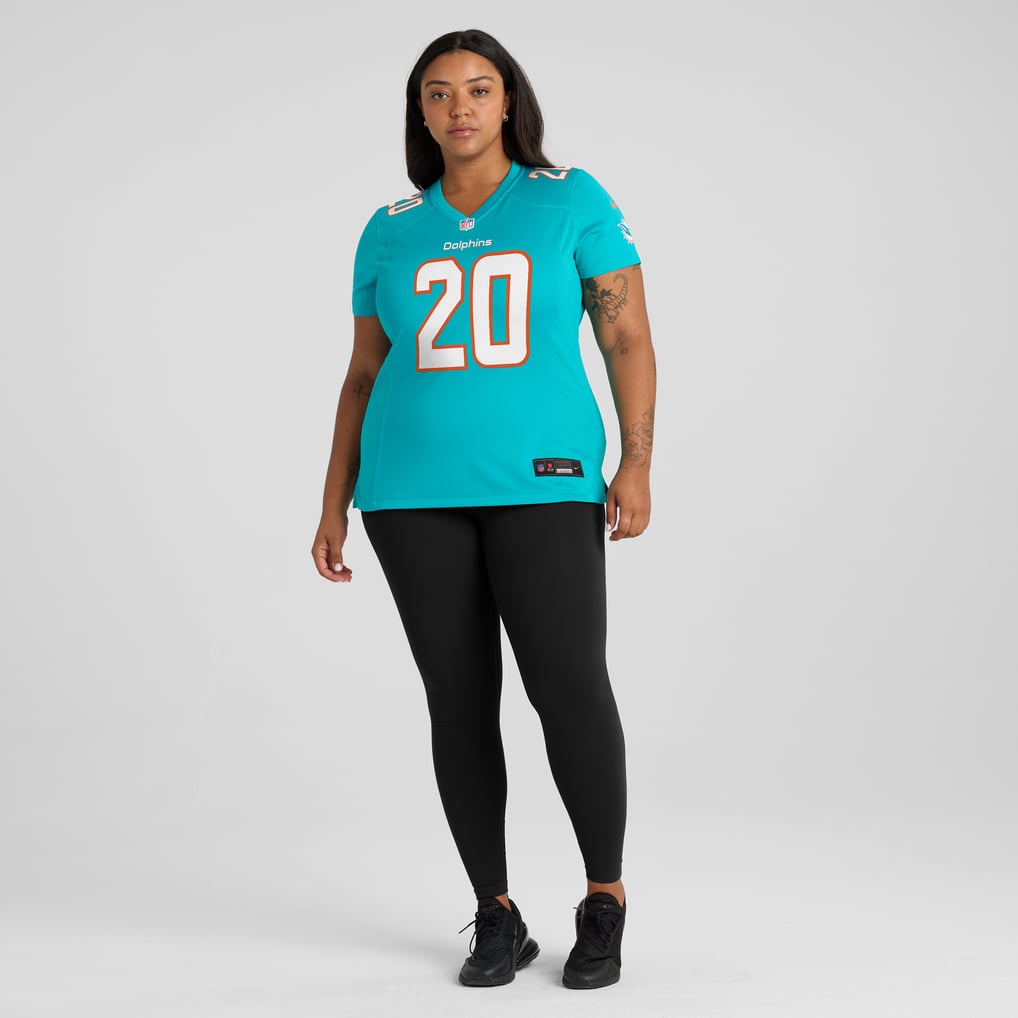Women's Miami Dolphins Jordyn Brooks Aqua Game Jersey