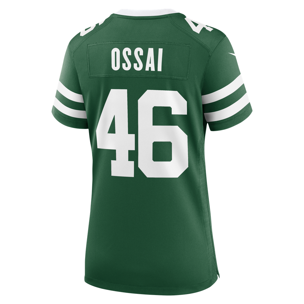 Women's New York Jets Joseph Ossai Legacy Green Team Game Jersey