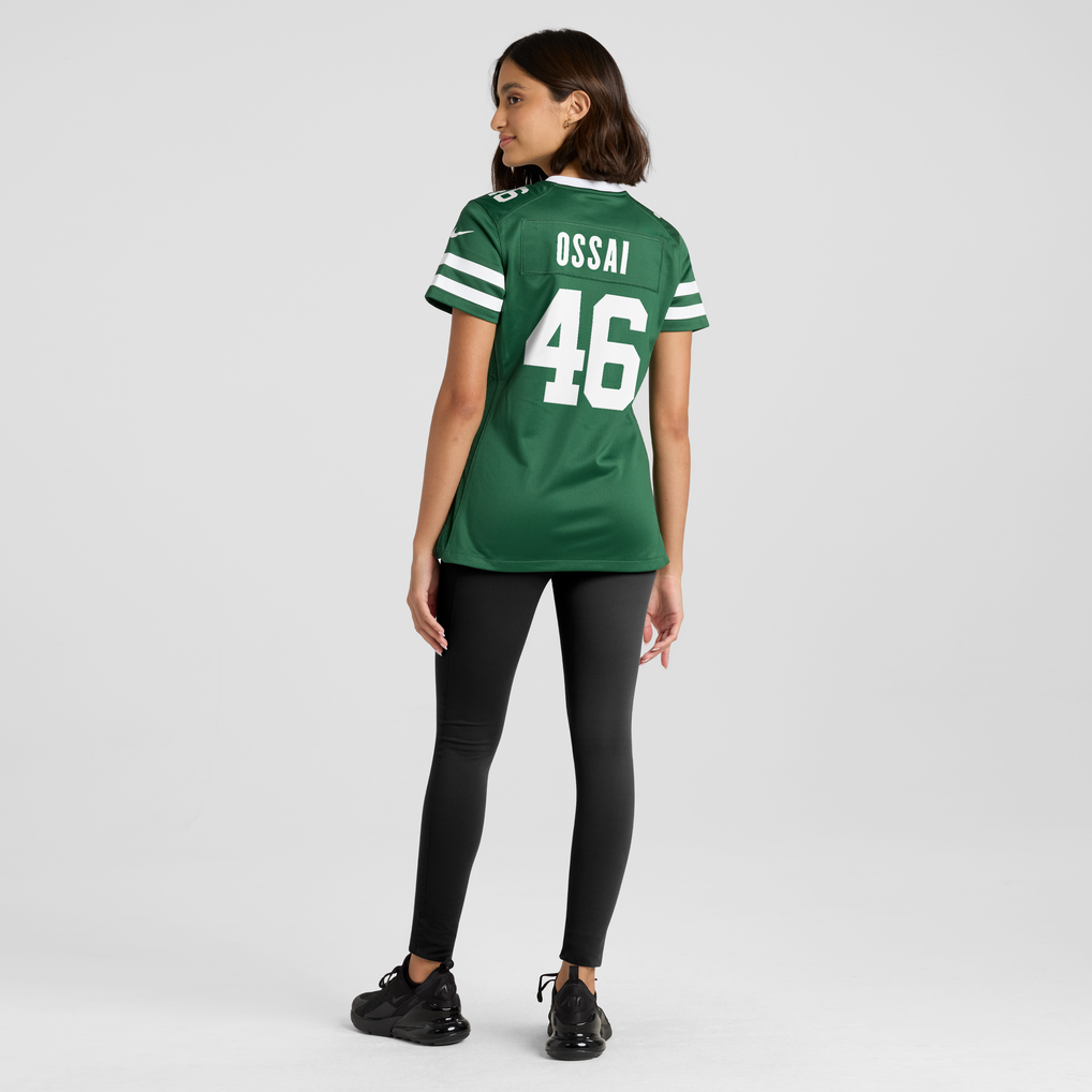 Women's New York Jets Joseph Ossai Legacy Green Team Game Jersey