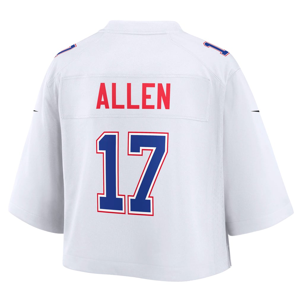 Women's Buffalo Bills Josh Allen White Cropped Fashion Game Jersey