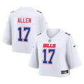 Women's Buffalo Bills Josh Allen White Cropped Fashion Game Jersey