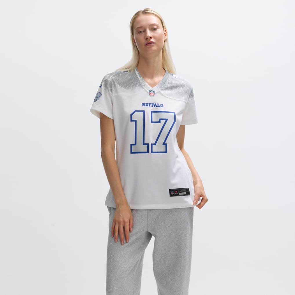 Women's Buffalo Bills Josh Allen White Rivalries Collection Game Jersey