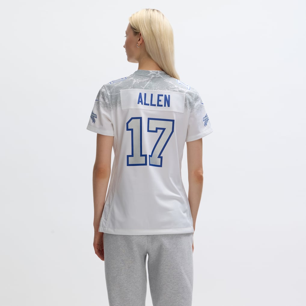 Women's Buffalo Bills Josh Allen White Rivalries Collection Game Jersey