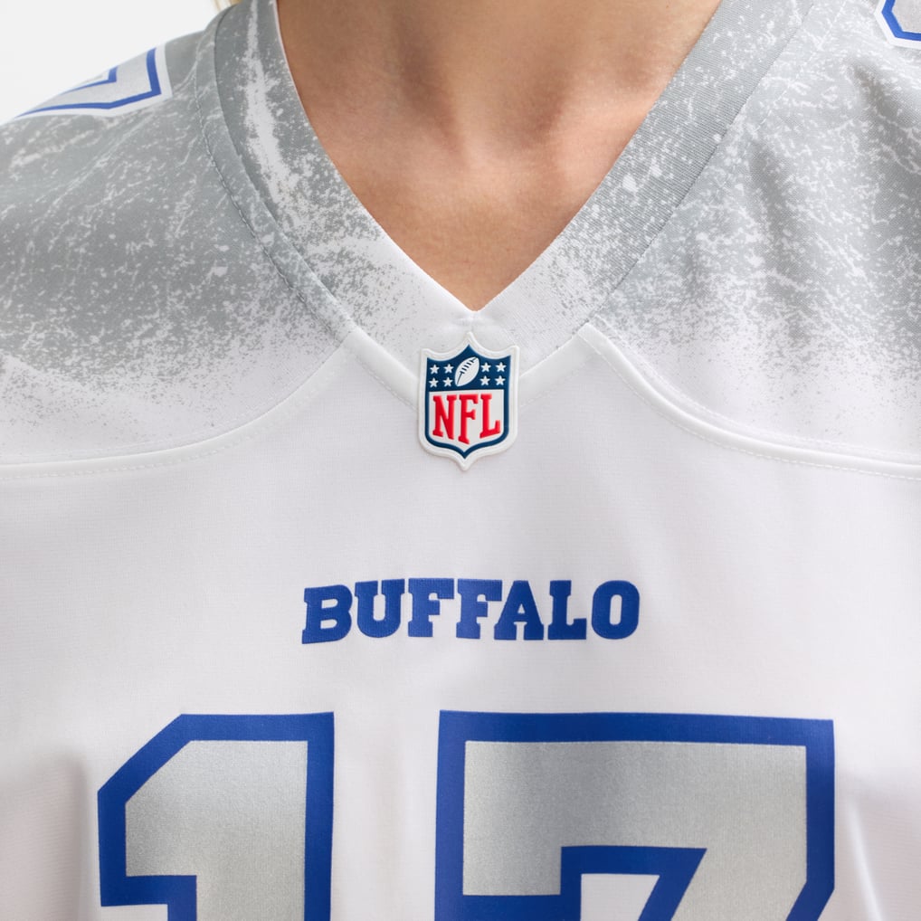 Women's Buffalo Bills Josh Allen White Rivalries Collection Game Jersey