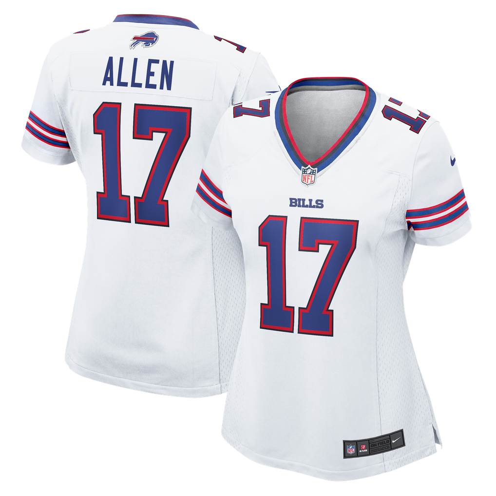 Women's Buffalo Bills Josh Allen White Game Jersey