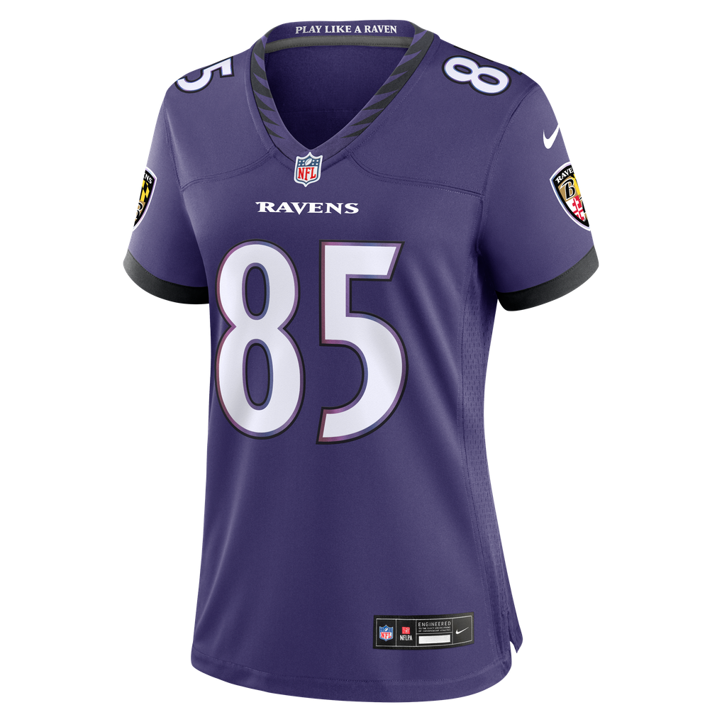 Women's Baltimore Ravens Josh Cuevas Purple Team Game Jersey
