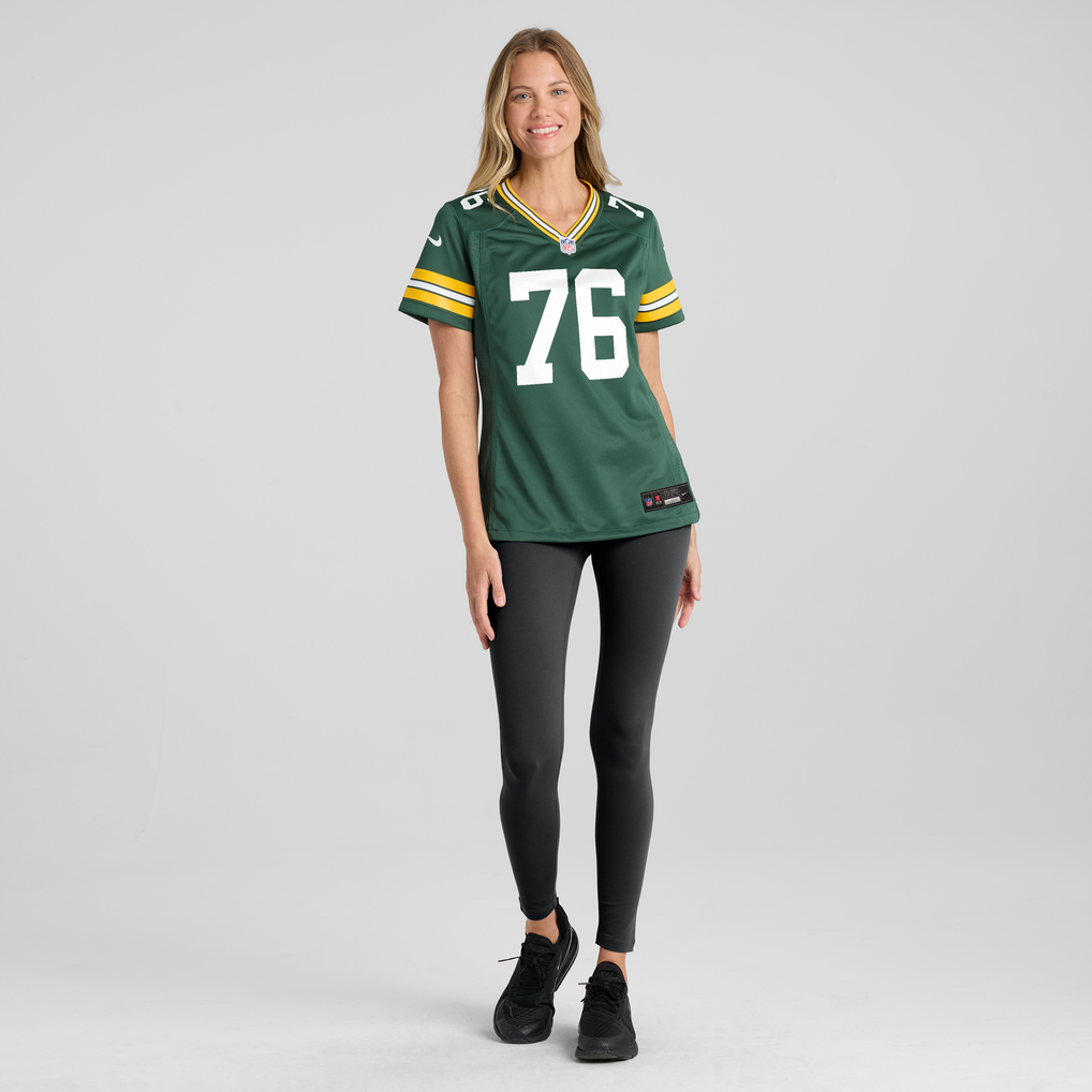 Women's Green Bay Packers Josh Gesky Green Team Game Jersey