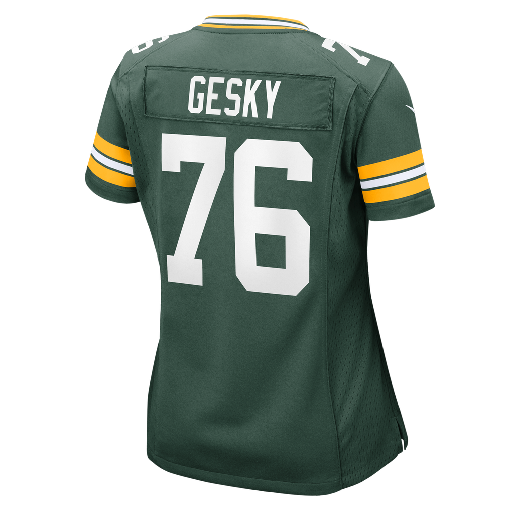 Women's Green Bay Packers Josh Gesky Green Team Game Jersey