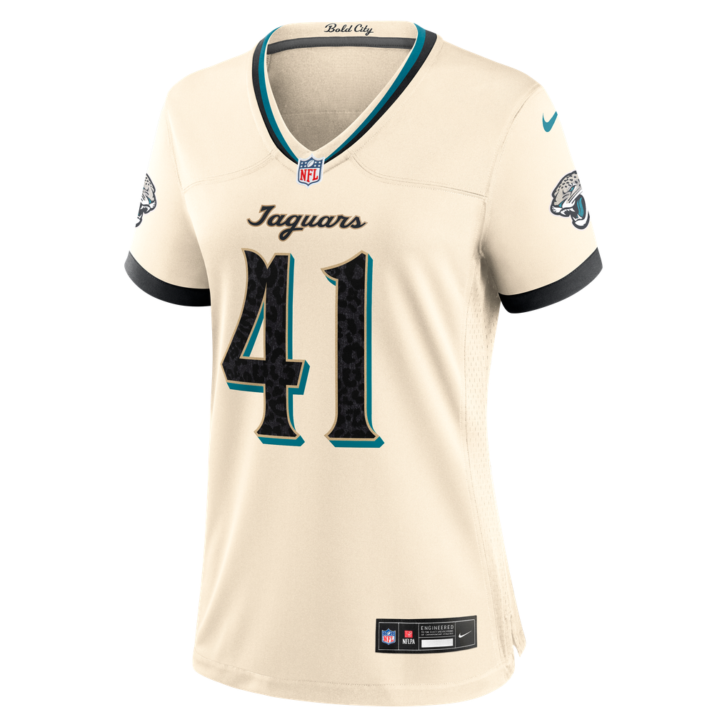Women's Jacksonville Jaguars Josh Hines-Allen Natural 2026 Rivalries Collection Game Jersey
