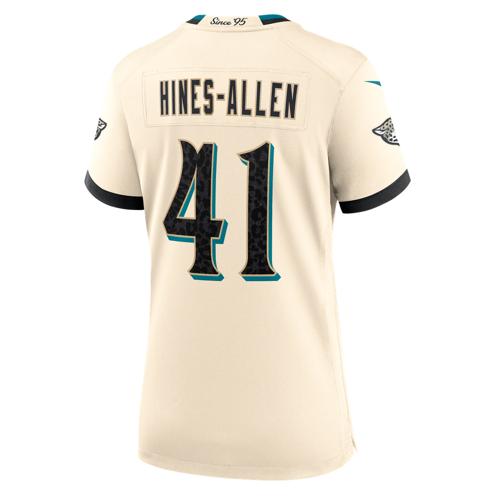 Women's Jacksonville Jaguars Josh Hines-Allen Natural 2026 Rivalries Collection Game Jersey