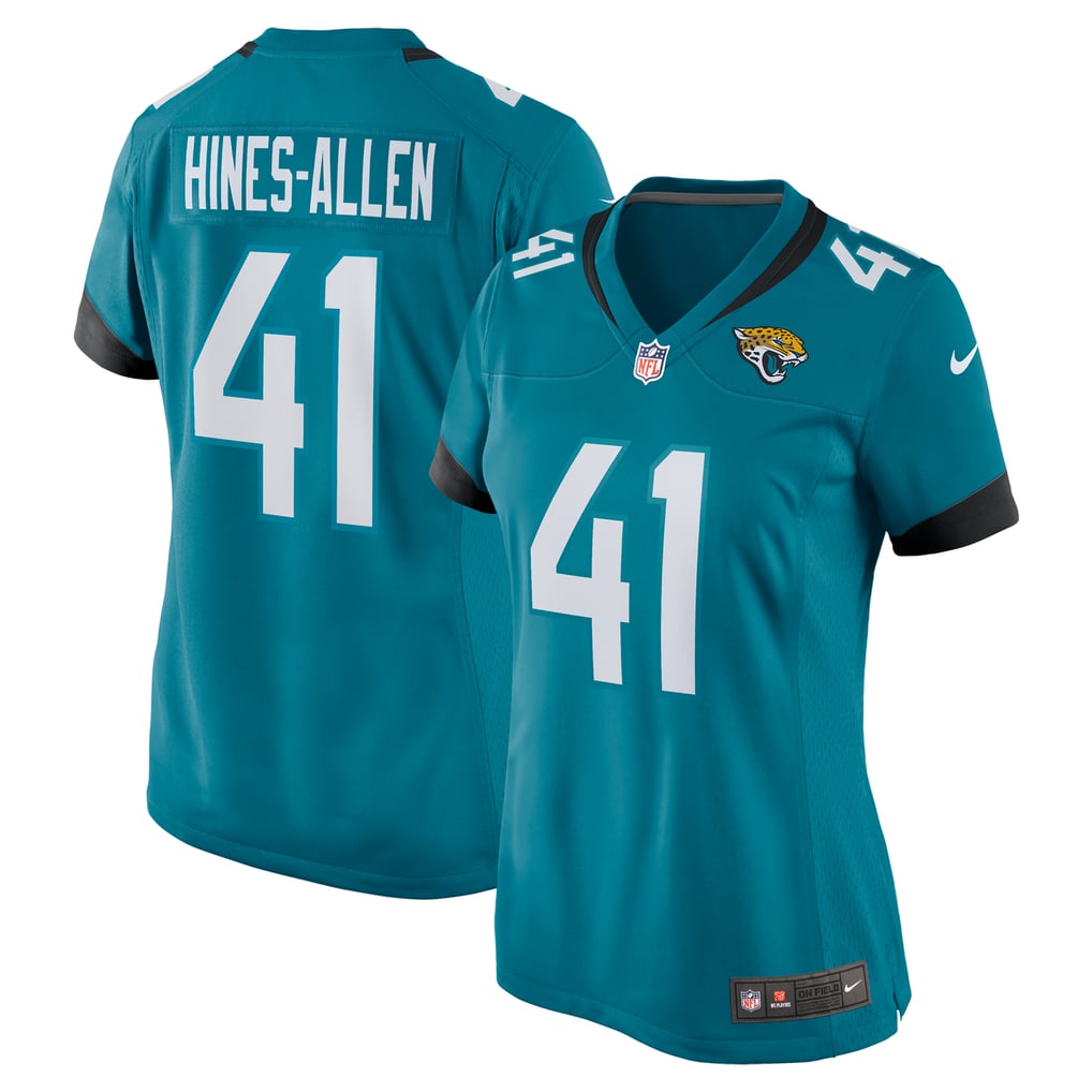 Women's Jacksonville Jaguars Josh Hines-Allen Teal Player Game Jersey