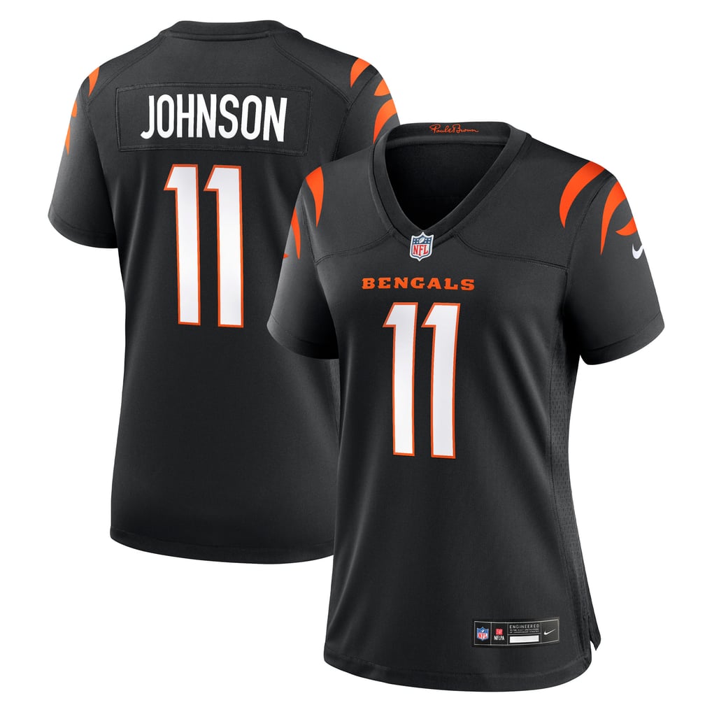 Women's Cincinnati Bengals Josh Johnson Black Team Game Jersey