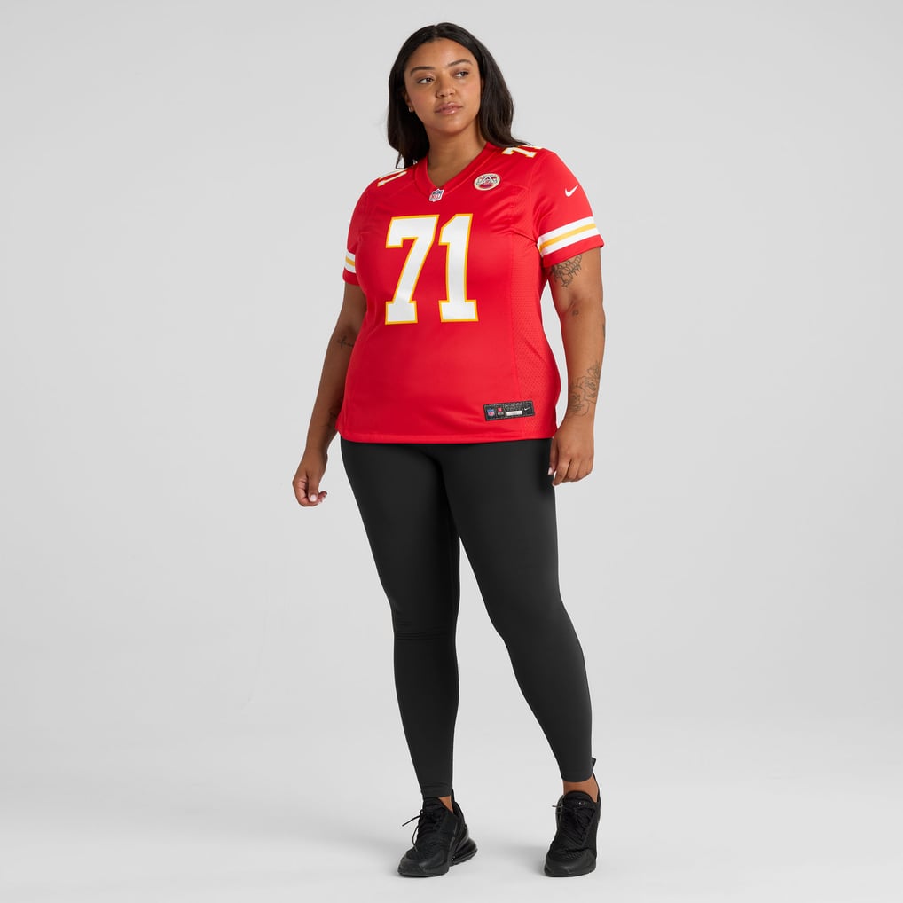 Women's Kansas City Chiefs Josh Simmons Red Team Game Jersey