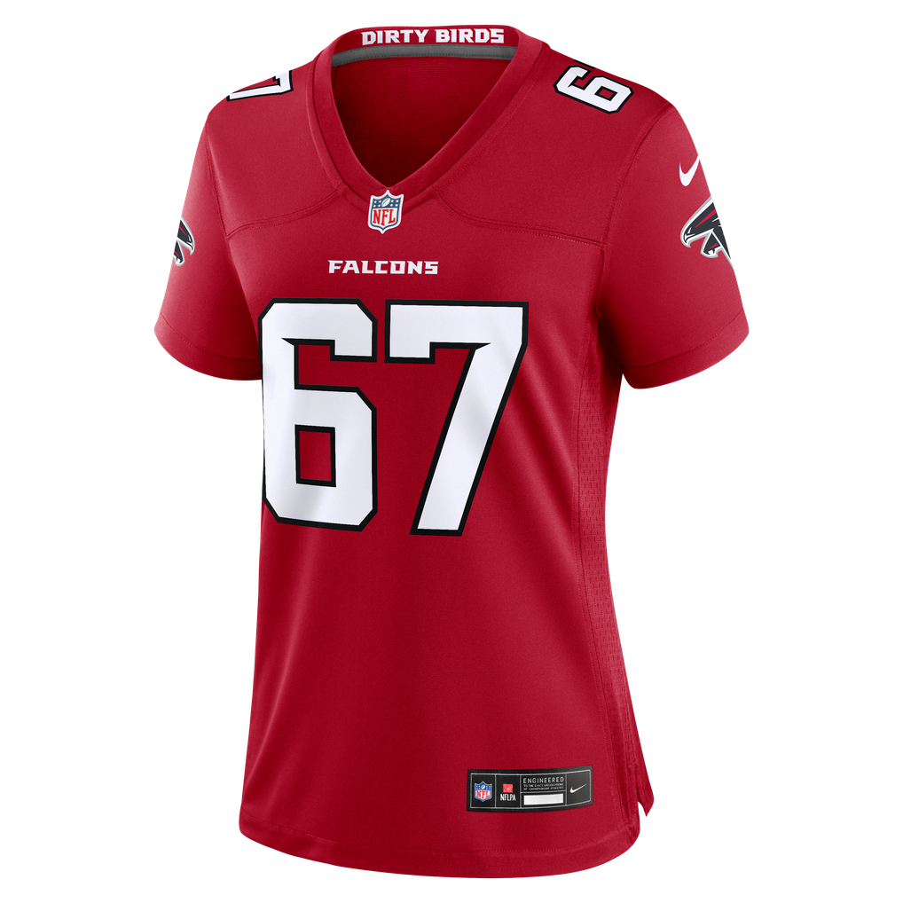 Women's Atlanta Falcons Josh Thompson Red Team Game Jersey