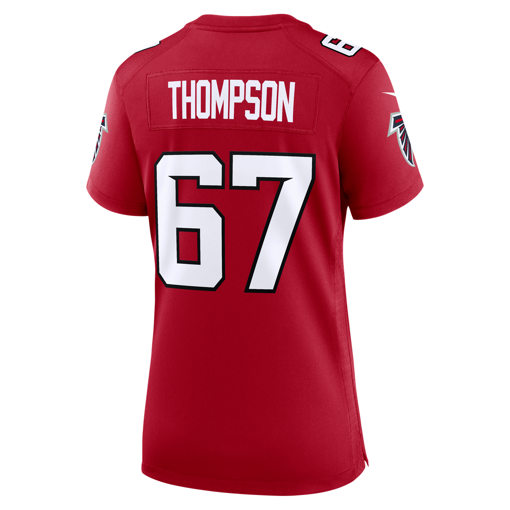 Women's Atlanta Falcons Josh Thompson Red Team Game Jersey