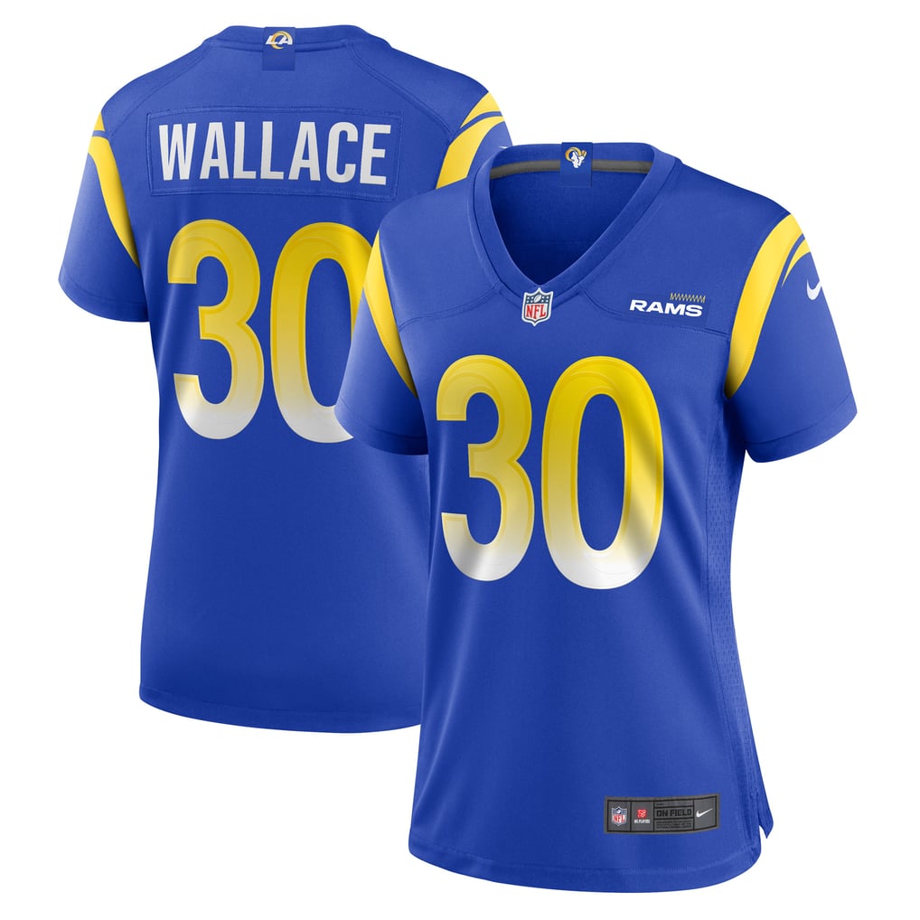 Women's Los Angeles Rams Josh Wallace Royal Game Jersey