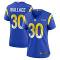 Women's Los Angeles Rams Josh Wallace Royal Game Jersey