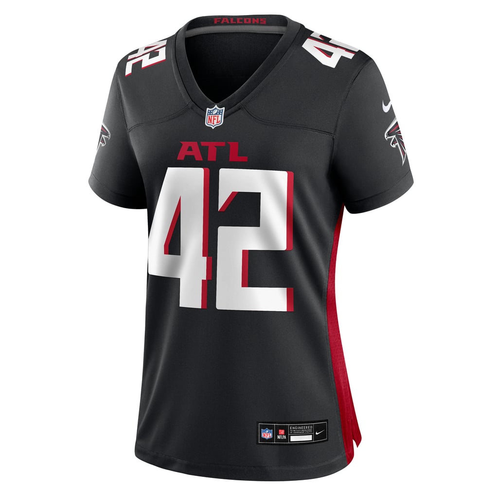 Women's Atlanta Falcons Josh Woods Black Team Game Jersey