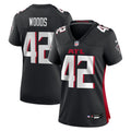 Women's Atlanta Falcons Josh Woods Black Team Game Jersey