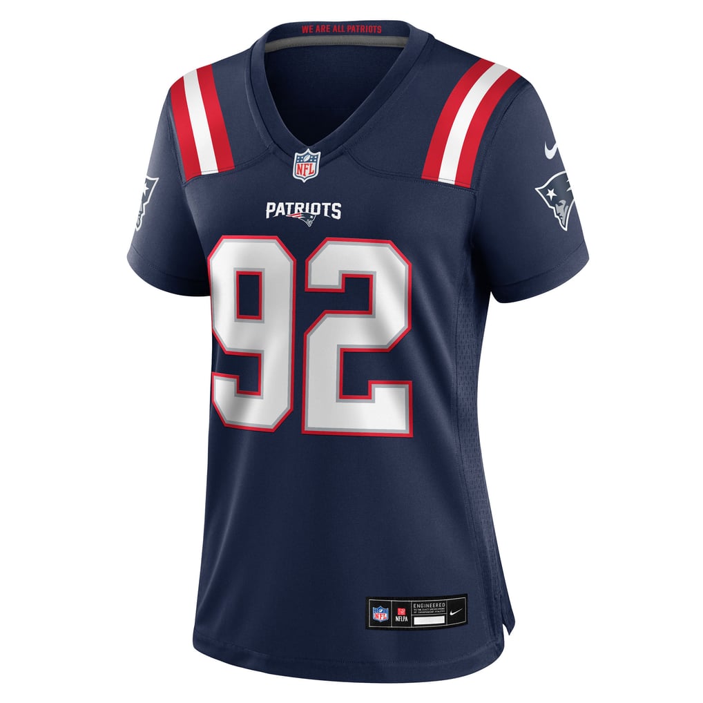 Women's New England Patriots Joshua Farmer Navy Team Game Jersey