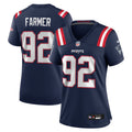Women's New England Patriots Joshua Farmer Navy Team Game Jersey