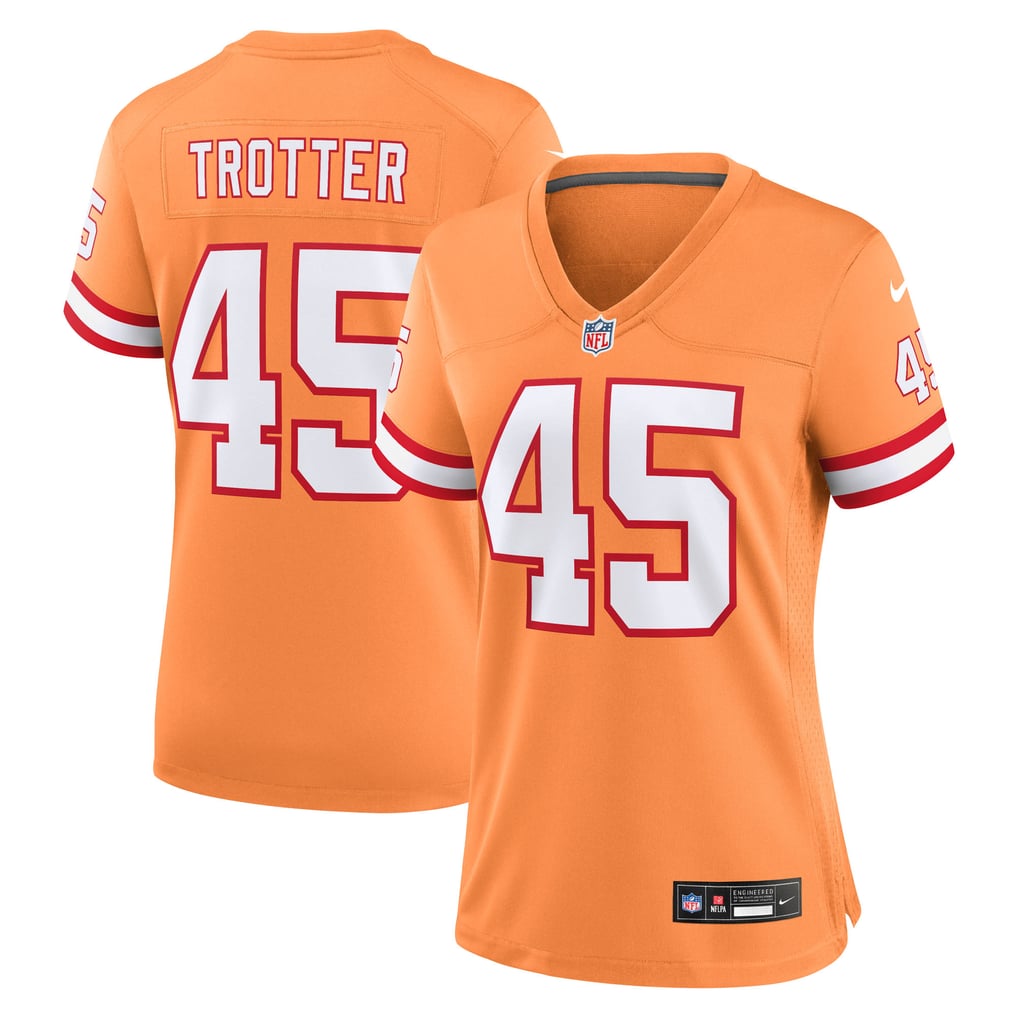 Women's Tampa Bay Buccaneers Josiah Trotter Creamsicle Alternate Game Jersey