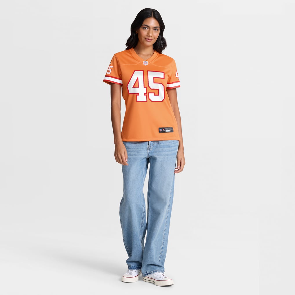 Women's Tampa Bay Buccaneers Josiah Trotter Creamsicle Alternate Game Jersey