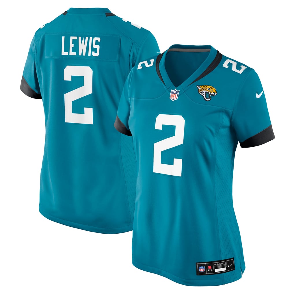 Women's Jacksonville Jaguars Jourdan Lewis Teal Team Game Jersey
