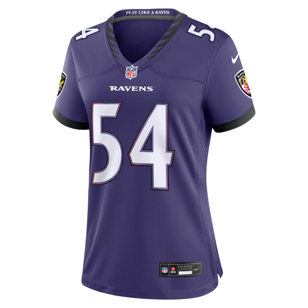 Women's Baltimore Ravens Jovaughn Gwyn Purple Team Game Jersey