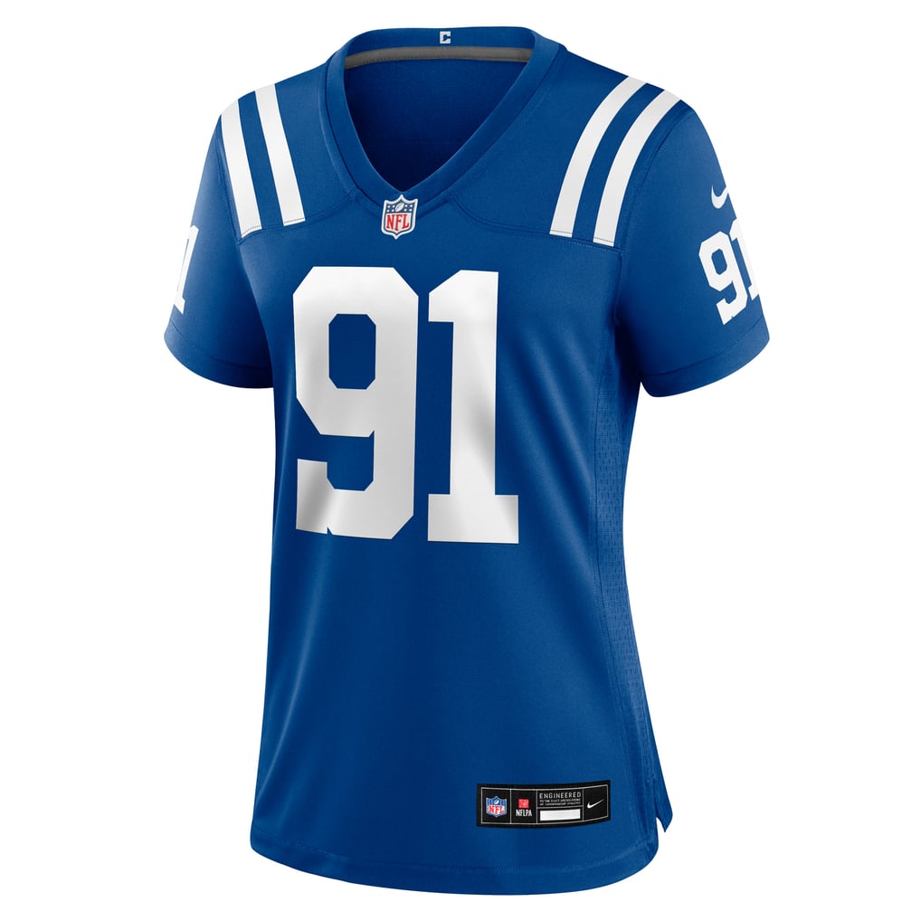 Women's Indianapolis Colts JT Tuimoloau Royal Team Game Jersey