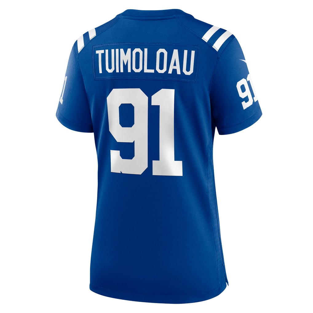 Women's Indianapolis Colts JT Tuimoloau Royal Team Game Jersey