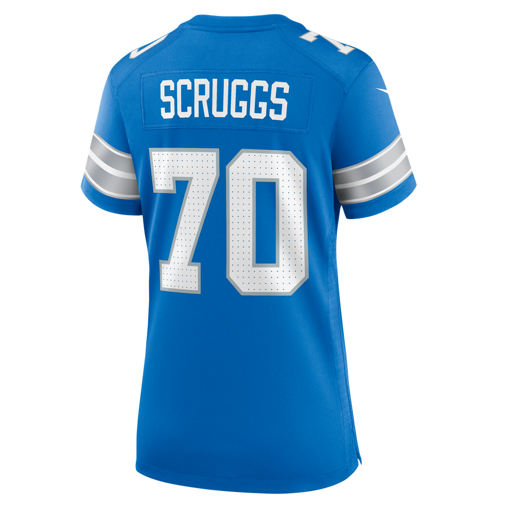 Women's Detroit Lions Juice Scruggs Blue Team Game Jersey