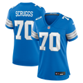 Women's Detroit Lions Juice Scruggs Blue Team Game Jersey