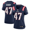 Women's New England Patriots Julian Ashby Navy Team Game Jersey