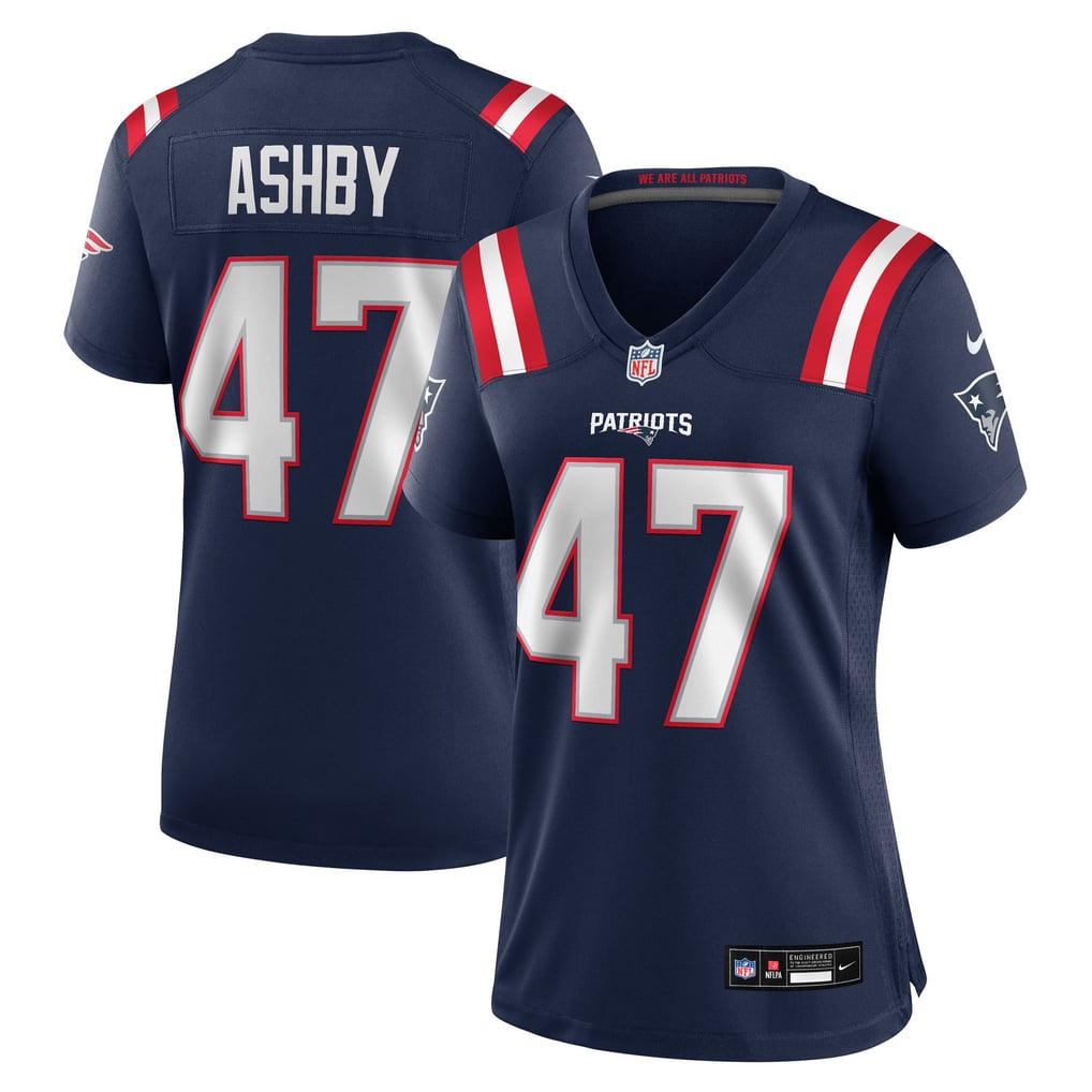 Women's New England Patriots Julian Ashby Navy Team Game Jersey