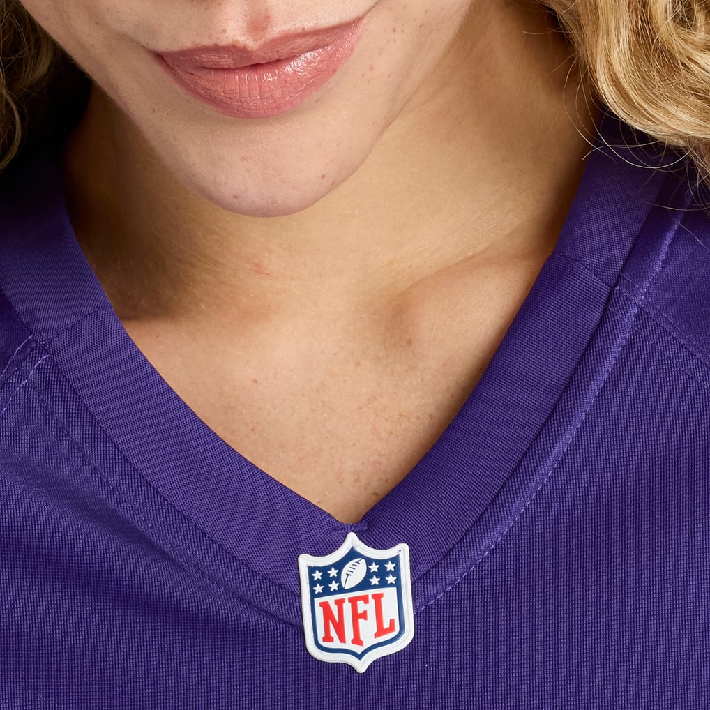 Women's Baltimore Ravens Justice Hill Purple Game Jersey