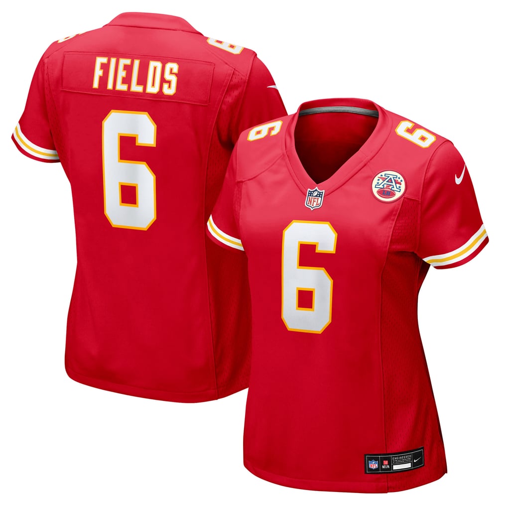 Women's Kansas City Chiefs Justin Fields Red Team Game Jersey