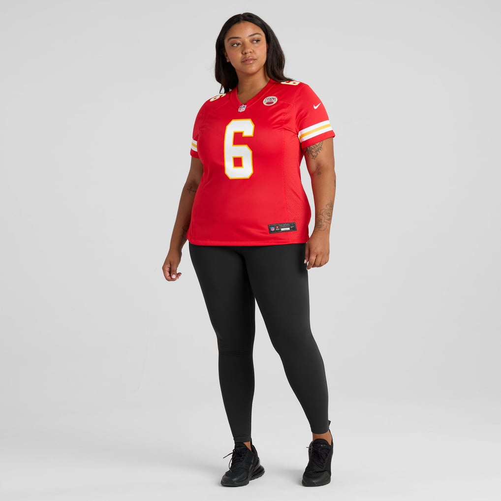 Women's Kansas City Chiefs Justin Fields Red Team Game Jersey