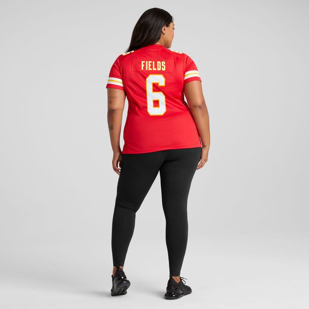 Women's Kansas City Chiefs Justin Fields Red Team Game Jersey