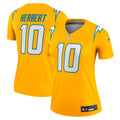 Women's Los Angeles Chargers Justin Herbert Gold Alternate Charger Power Legend Player Performance Top
