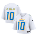 Women's Los Angeles Chargers Justin Herbert White Cropped Fashion Game Jersey