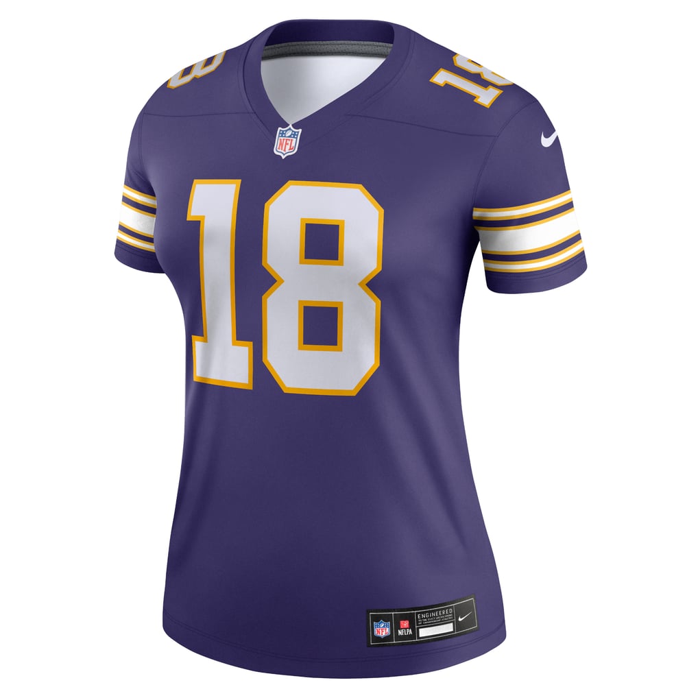 Women's Minnesota Vikings Justin Jefferson Purple Alternate Legend Player Performance Top