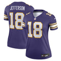 Women's Minnesota Vikings Justin Jefferson Purple Alternate Legend Player Performance Top