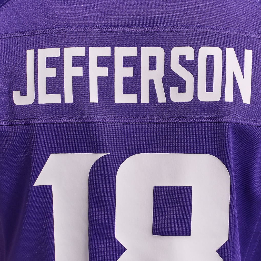 Women's Minnesota Vikings Justin Jefferson Purple Game Jersey